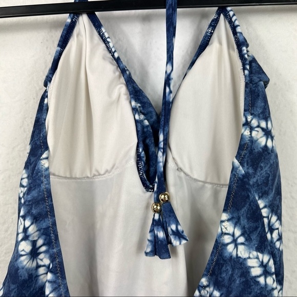 Victoria's Secret Swim Halter Top One Piece Tie Dye Swimsuit - Picture 6 of 10